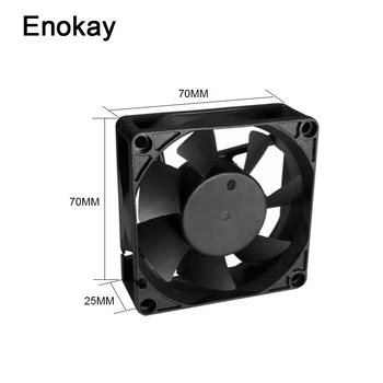 Water Cooler Enokay 5pcs 12v/24v 70mm DC Cooling Fan 70x70x25mm 2.75 Inch Brushless For 2 Pin Pc Computer Cpu Vga 7cm Cooler
Water Cooler Enokay 5pcs 12v/24v 70mm DC Cooling Fan 70x70x25mm 2.75 Inch Brushless For 2 Pin Pc Computer Cpu Vga 7cm Cooler