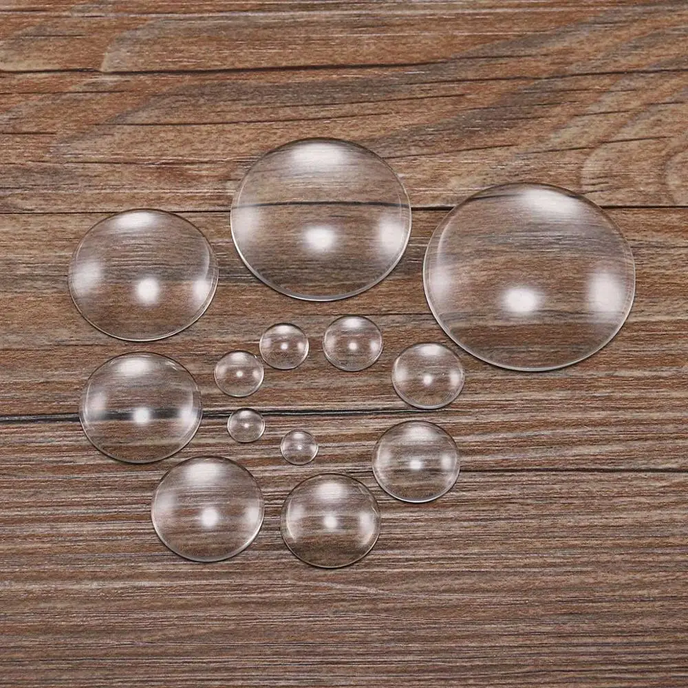 100pcs 20mm 25mm 30mm Clear Transparent Flat Clear Round Domed Magnifying Glass Cabochon Inserts tray pendants cover DIY Crafts
100pcs 20mm 25mm 30mm Clear Transparent Flat Clear Round Domed Magnifying Glass Cabochon Inserts tray pendants cover DIY Crafts