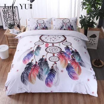 JaneYU Hipster Watercolor Bedding Sets 260x230cm Dreamcatcher Feathers Duvet Cover Bohemian Printed Bed Cover 3 Pcs
JaneYU Hipster Watercolor Bedding Sets 260x230cm Dreamcatcher Feathers Duvet Cover Bohemian Printed Bed Cover 3 Pcs