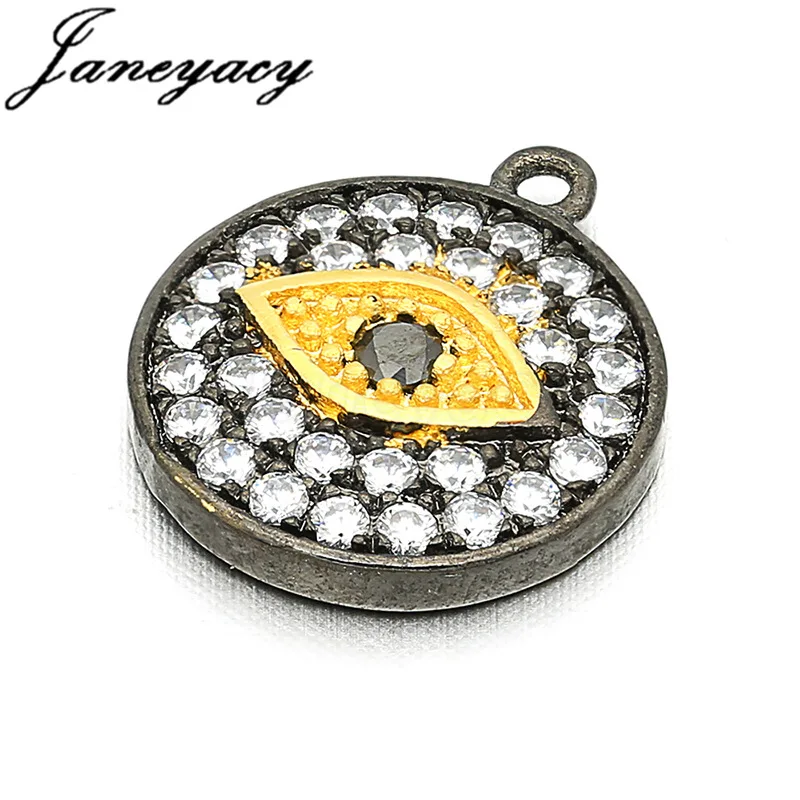 2018 Fashion Round High Quality Brass Cubic Zirconia Pendant Accessories Evil Eye DIY Earrings Necklace Accessories Production
2018 Fashion Round High Quality Brass Cubic Zirconia Pendant Accessories Evil Eye DIY Earrings Necklace Accessories Production
