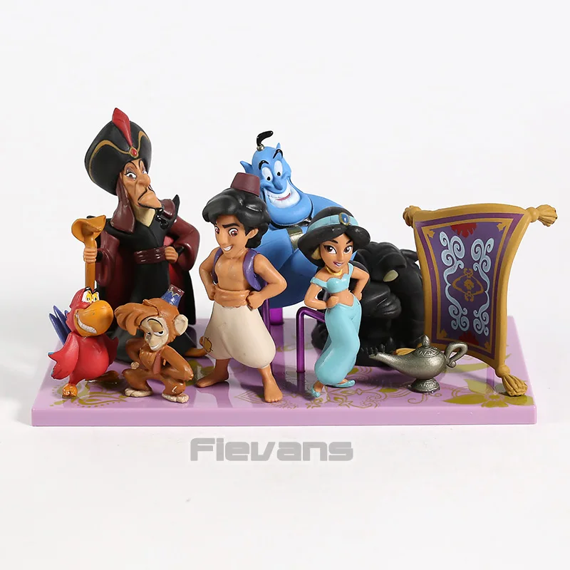WCF Story 04 Aladdin Magic Carpet Genie Jafar Abu Iago Cave of Wonders PVC Figures Toys 6pcs/set
WCF Story 04 Aladdin Magic Carpet Genie Jafar Abu Iago Cave of Wonders PVC Figures Toys 6pcs/set