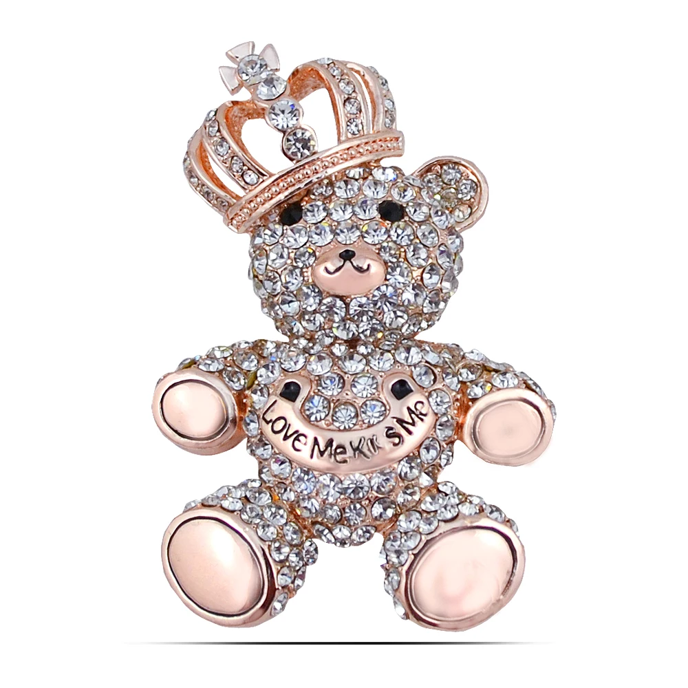 B243 Crown Bear Brooches For Women Gold And Silver Color Jewelry Rhinestone Pins And Brooches Luxury Female Lapel Pin
B243 Crown Bear Brooches For Women Gold And Silver Color Jewelry Rhinestone Pins And Brooches Luxury Female Lapel Pin