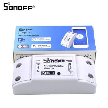 

10pcs SONOFF Basic Smart Home Wifi Wireless Switch Remote Control Automation Relay Module for Apple Android Smartphones 10A 220V