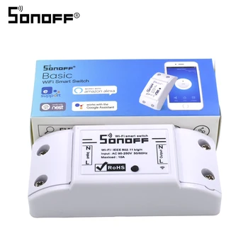 10pcs SONOFF Basic Smart Home Wifi Wireless Switch Remote Control Automation Relay Module for Apple Android Smartphones 10A 220V
10pcs SONOFF Basic Smart Home Wifi Wireless Switch Remote Control Automation Relay Module for Apple Android Smartphones 10A 220V