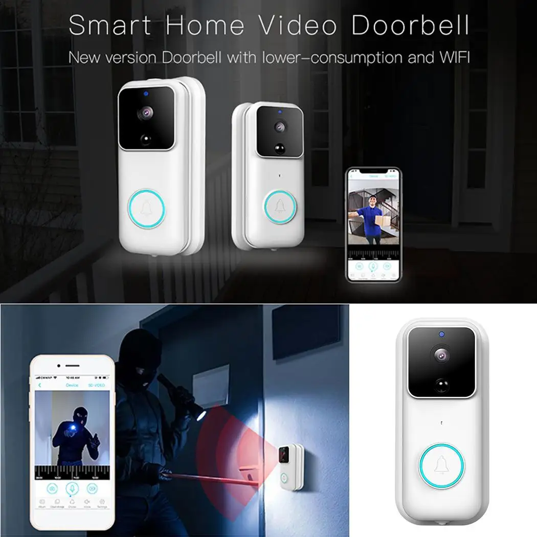 B60 Home Alarm Smart Wifi Video White Music 3.7V Support Doorbell Multi-function 1080P 0.3kg
B60 Home Alarm Smart Wifi Video White Music 3.7V Support Doorbell Multi-function 1080P 0.3kg