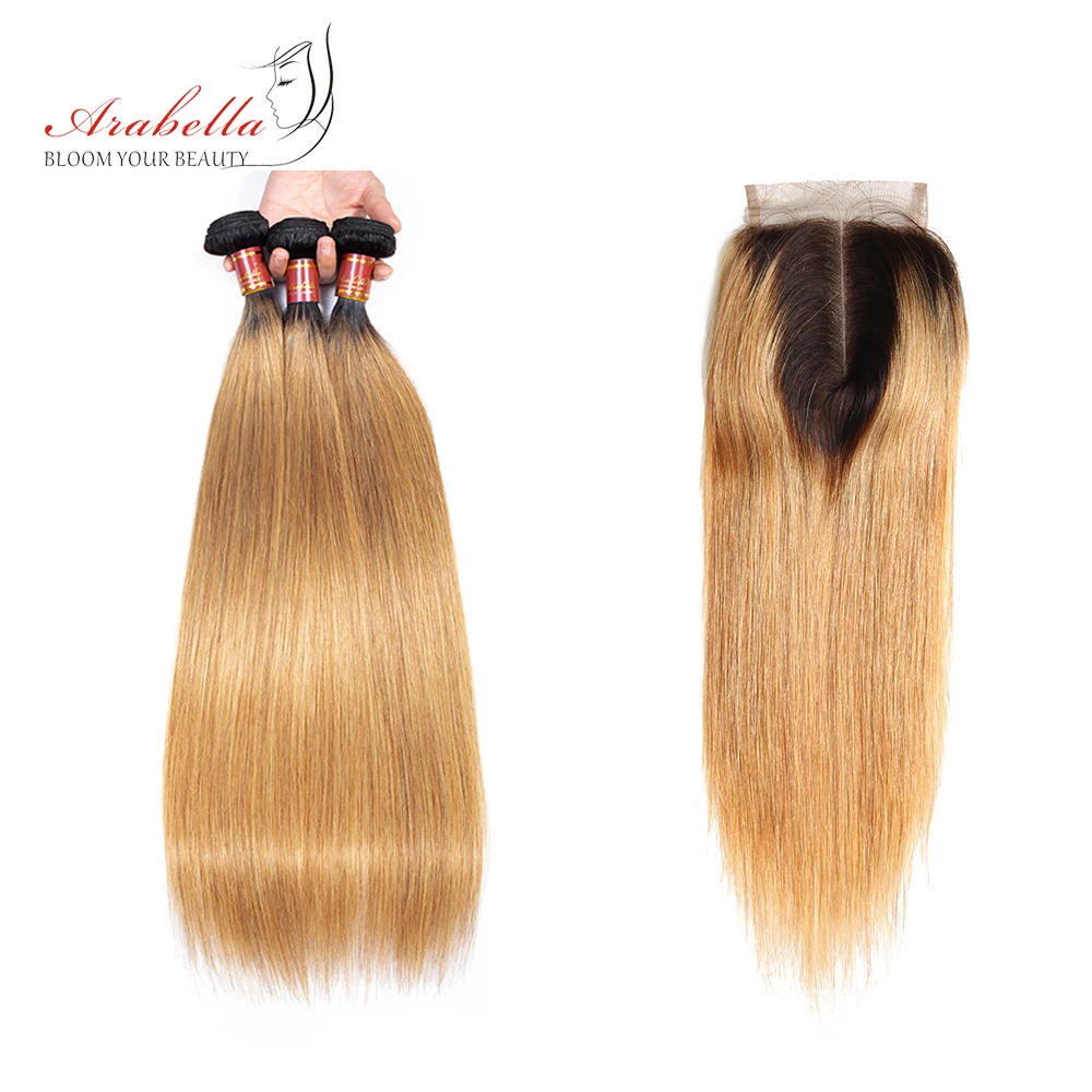 Brazilian 1b/27 Straight Hair Bundles With Closure Ombre Arabella Remy Hair Extension 100% Human Hair Bundles With Closure
Brazilian 1b/27 Straight Hair Bundles With Closure Ombre Arabella Remy Hair Extension 100% Human Hair Bundles With Closure