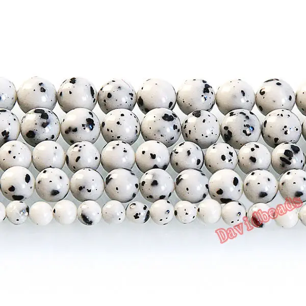 Fctory Price Natural Stone White Dalmation Jaspers Round Beads 16" Strand 6 8 10 12MM Pick Size For Jewelry Making
Fctory Price Natural Stone White Dalmation Jaspers Round Beads 16" Strand 6 8 10 12MM Pick Size For Jewelry Making