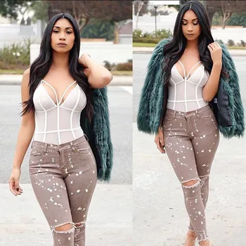 New fashion hole female feet pants personality sexy casual women's trousers printed ladies feet pants high waist female jeans
New fashion hole female feet pants personality sexy casual women's trousers printed ladies feet pants high waist female jeans