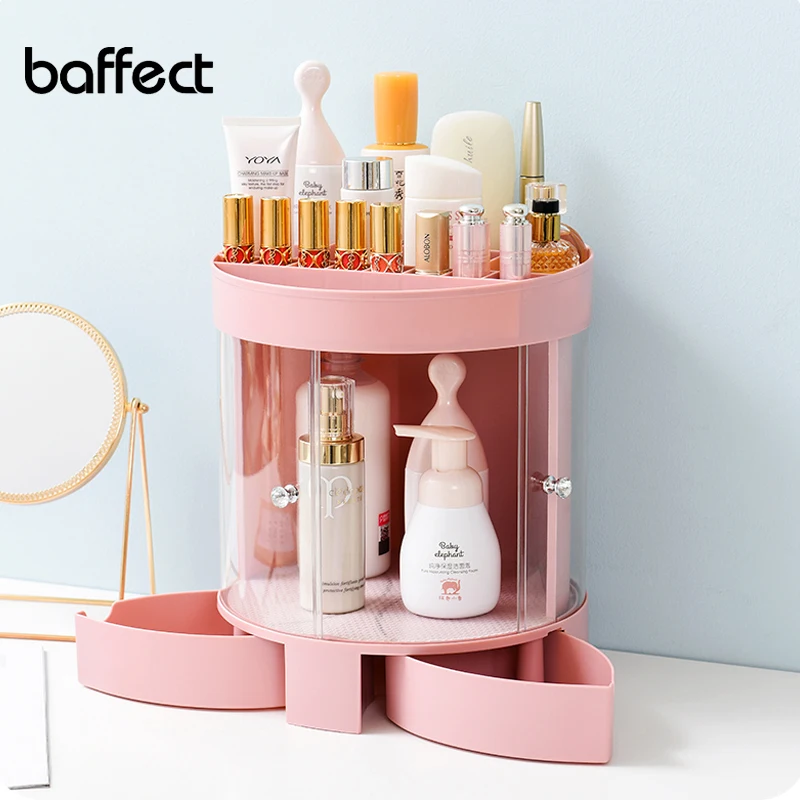 Fashion 360-degree Round Makeup Organizer Box Brush Holder Jewelry Organizer Case Jewelry Makeup Cosmetic Storage Box
Fashion 360-degree Round Makeup Organizer Box Brush Holder Jewelry Organizer Case Jewelry Makeup Cosmetic Storage Box