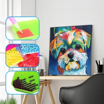 Full Square Diamond Painting Animal 5D Diy Diamond Embroidery Cute Color Dog Home Decor Picture Mosaic Rhinestone Gift
Full Square Diamond Painting Animal 5D Diy Diamond Embroidery Cute Color Dog Home Decor Picture Mosaic Rhinestone Gift
