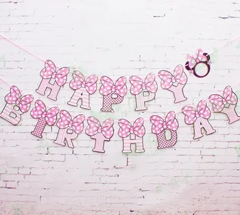 Pink Minnie Mouse Party Bunting 1 Banner Flags Per Bunting Length 2.5m Party Favors kids boy Mickey Happy Birthday Decoration
Pink Minnie Mouse Party Bunting 1 Banner Flags Per Bunting Length 2.5m Party Favors kids boy Mickey Happy Birthday Decoration