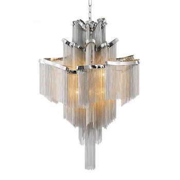 Free Shipping Chandelier Light Modern Aluminum Tassel Chandelier Lighting Luxury Hospitality Lamp Home deco Italy Design E14
Free Shipping Chandelier Light Modern Aluminum Tassel Chandelier Lighting Luxury Hospitality Lamp Home deco Italy Design E14