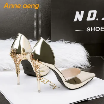 2019 New Summer Women Sandals High Thin Heel Metal Shallow Pointed Toe Fashion Sexy Ladies Women Shoes Gold Female High Heels
2019 New Summer Women Sandals High Thin Heel Metal Shallow Pointed Toe Fashion Sexy Ladies Women Shoes Gold Female High Heels