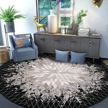 Abstract Nordic Fashion Round Carpet Coffee Table Bedroom Living Room Floor Rug Kids Mat Computer Chair Swivel Chair Cushion
Abstract Nordic Fashion Round Carpet Coffee Table Bedroom Living Room Floor Rug Kids Mat Computer Chair Swivel Chair Cushion