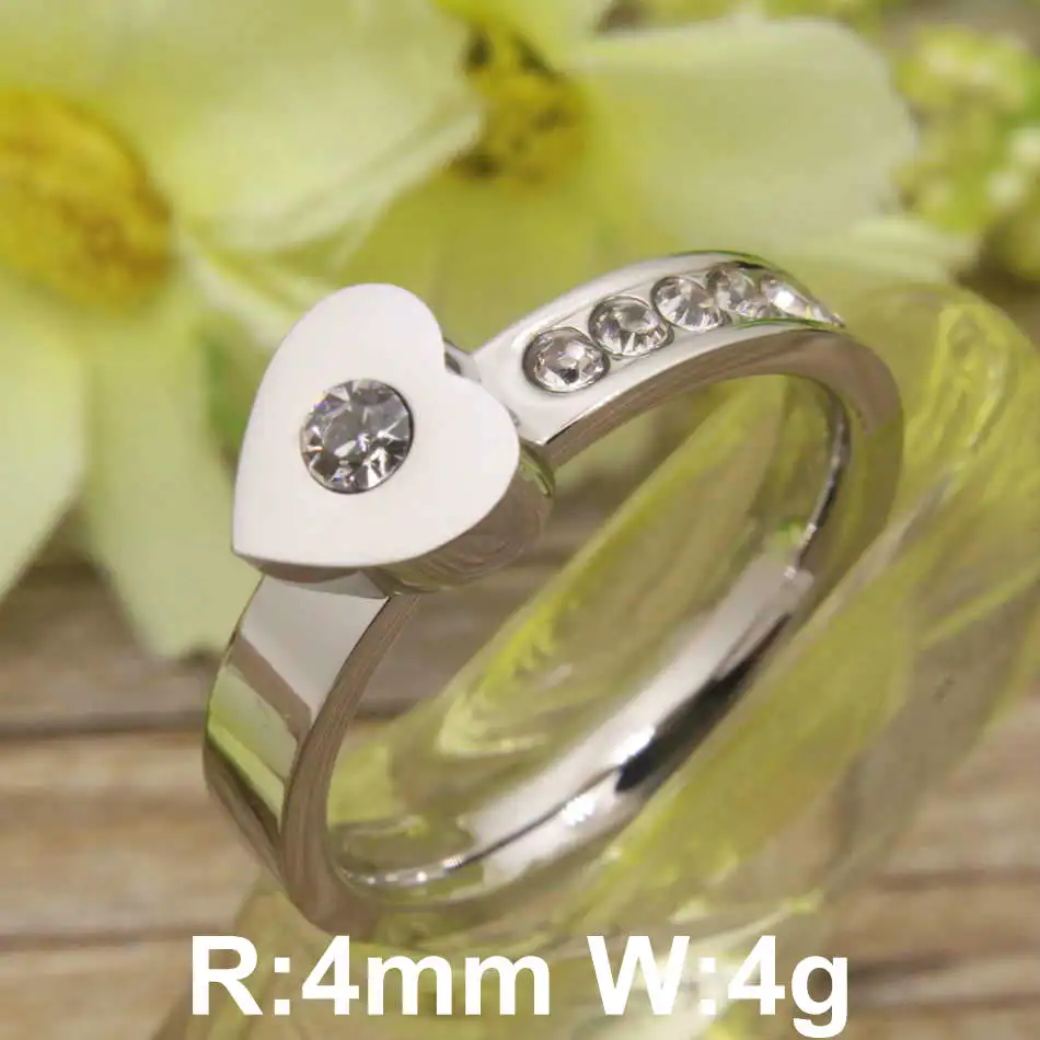 wholesale Hot new stainless steel jewelry silver color heart-shaped ring for women and girl RBJDJJAI
wholesale Hot new stainless steel jewelry silver color heart-shaped ring for women and girl RBJDJJAI