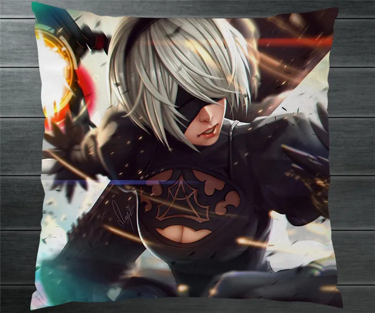 NieR Automata YoRHa 2B 9S Cartoon Two Side 40x40cm Pillowcase Pillow Case Cover Cushion Cosplay Gift BED/SOFA/CAR Decor P13
NieR Automata YoRHa 2B 9S Cartoon Two Side 40x40cm Pillowcase Pillow Case Cover Cushion Cosplay Gift BED/SOFA/CAR Decor P13