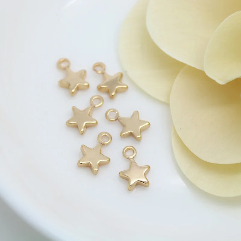 K color Gold filled Little Glossy star floating pendants cute stars charms lot 6.5mm 50pcs DIY jewelry accessories
K color Gold filled Little Glossy star floating pendants cute stars charms lot 6.5mm 50pcs DIY jewelry accessories