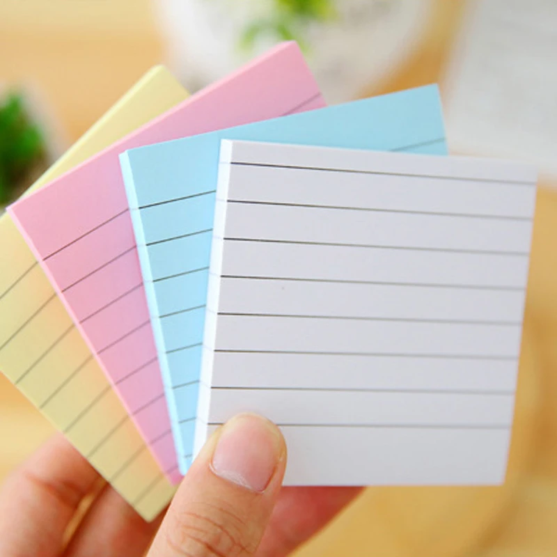 Square Soild Candy Color Sticky Notes Memo Pad 80 Pages Sticker Bookmark Paper Writing School Office Stationery
Square Soild Candy Color Sticky Notes Memo Pad 80 Pages Sticker Bookmark Paper Writing School Office Stationery