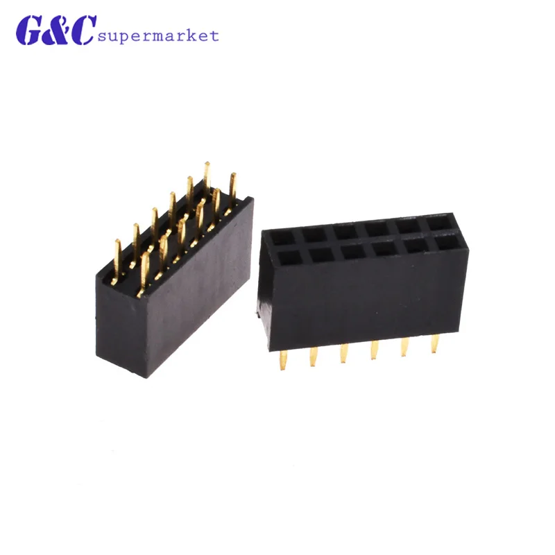 10pcs Double Row Female Pin Headers Strip 2.54mm Pitch 2 x4 -25 Pin Straight Header Socket Pin Strip Mayitr Electrical Supplies
10pcs Double Row Female Pin Headers Strip 2.54mm Pitch 2 x4 -25 Pin Straight Header Socket Pin Strip Mayitr Electrical Supplies