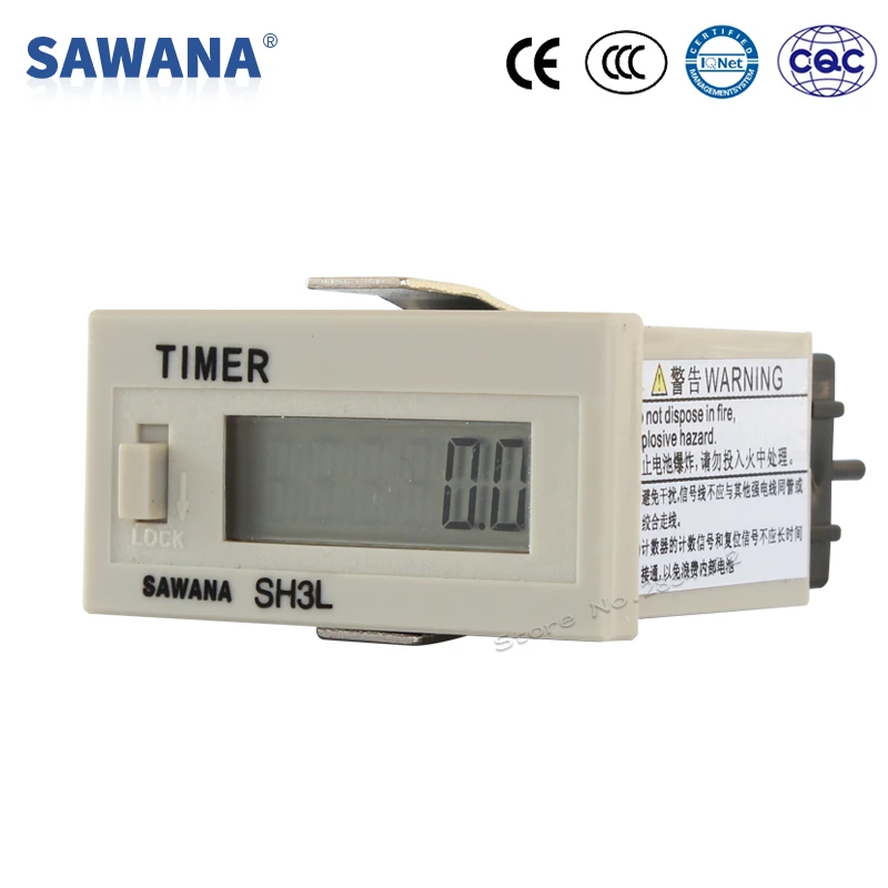 AC100-240V Timer cumulative Hours no voltage DC 5-30V 99999.9h 999999h 9999D23H Lock key 6 digit LCD Counts Hours meter
AC100-240V Timer cumulative Hours no voltage DC 5-30V 99999.9h 999999h 9999D23H Lock key 6 digit LCD Counts Hours meter