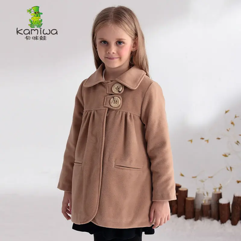 KAMIWA 2017 Girls Winter Coats And Jackets Khaki Double-breasted Woolen Outerwear Children Clothing Blends Kids Clothes KAMIWA 2017 Girls Winter Coats And Jackets Khaki Double-breasted Woolen Outerwear Children Clothing Blends Kids Clothes<br><br>Aliexpress