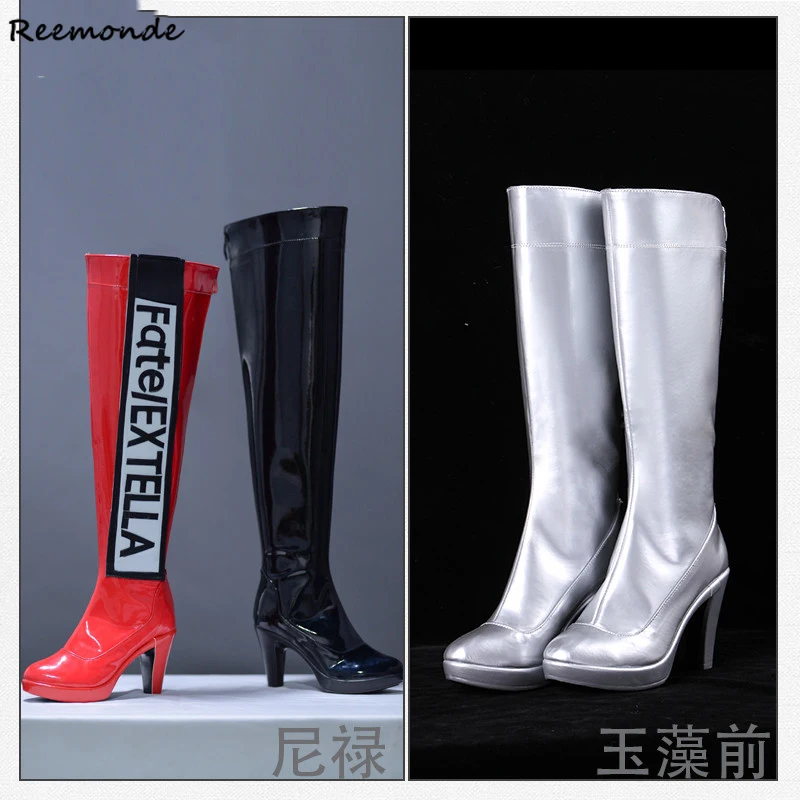 Fate/Extra CCC FGO Racing Nero Cosplay Shoes Fate/Grand Order Tamamo no Mae Long High Heels Boots Shoes For Women Girls Shoes 
Fate/Extra CCC FGO Racing Nero Cosplay Shoes Fate/Grand Order Tamamo no Mae Long High Heels Boots Shoes For Women Girls Shoes
