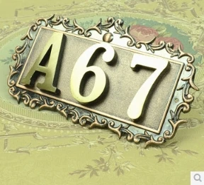 Three Digits House number Pure copper word Household villa house Archaize street number,gate number
Three Digits House number Pure copper word Household villa house Archaize street number,gate number