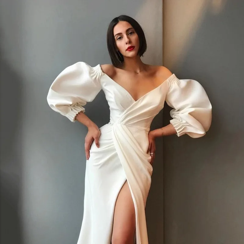 DEAT 2019 Spring Summer New Fashion Word Collar Lantern Sleeves Off-the-shoulder Folds Open Sexy Women's Dress QF377
DEAT 2019 Spring Summer New Fashion Word Collar Lantern Sleeves Off-the-shoulder Folds Open Sexy Women's Dress QF377