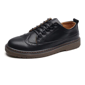 Summer British Classics PU Leather Vintage Men Skateboarding Shoes Bullock Carving Youth Walking Breathable Motorsport Sneaker
Summer British Classics PU Leather Vintage Men Skateboarding Shoes Bullock Carving Youth Walking Breathable Motorsport Sneaker