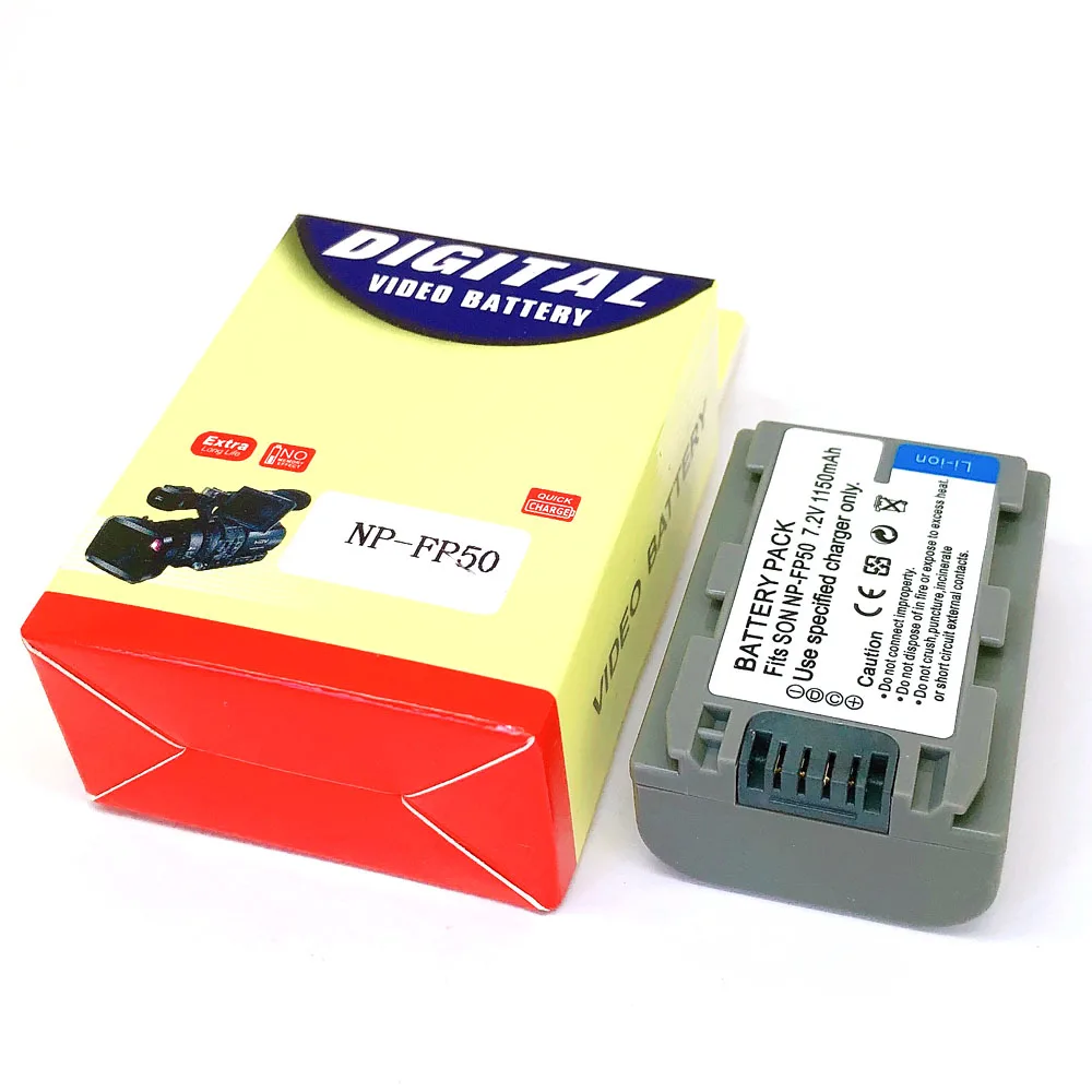 NP-FP50 NPFP50 Battery for Sony DCR-HC30 40 43E 65 85 94E 96 DCR-SR30 hdr-cx 190 e FP51 FP60 FP70 FP71 FP90 SX40R SX41 HDR-CX105
NP-FP50 NPFP50 Battery for Sony DCR-HC30 40 43E 65 85 94E 96 DCR-SR30 hdr-cx 190 e FP51 FP60 FP70 FP71 FP90 SX40R SX41 HDR-CX105