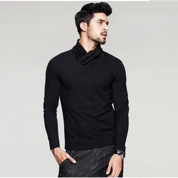 Personality Trend Men'S Clothing Long Sleeve T-Shirt Pile Of Collar High Colla Camisa Autumn
Personality Trend Men'S Clothing Long Sleeve T-Shirt Pile Of Collar High Colla Camisa Autumn