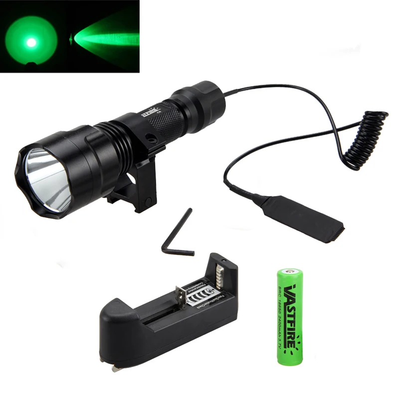 VASTFIRE 600lm Q5 Green Lanterna Portable Led Tactical Flashlight+Gun Rifle Mount+Remote Switch +18650 Rechargeable Battery
VASTFIRE 600lm Q5 Green Lanterna Portable Led Tactical Flashlight+Gun Rifle Mount+Remote Switch +18650 Rechargeable Battery