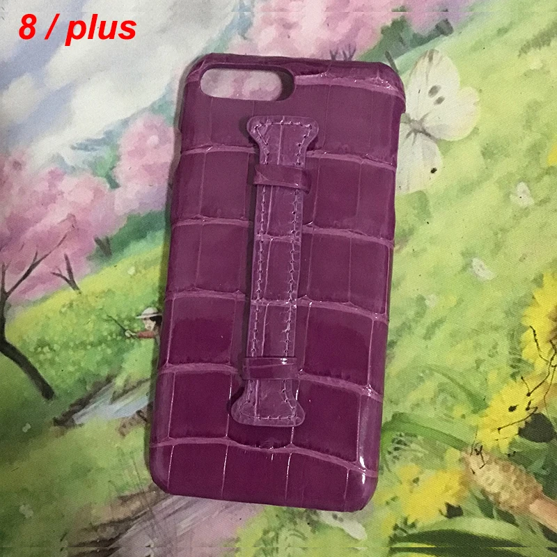 Новый для iphone 8 Plus 5 ''задняя крышка из натуральной крокодиловой кожи живота