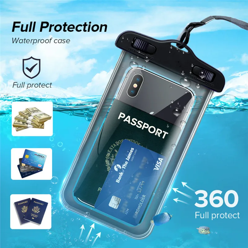 current Waterproof Case For iPhone X 8 7 6s Plus Cover Pouch Bag Case For Huawei Redmi Coque Water proof Phone Case For Android
current Waterproof Case For iPhone X 8 7 6s Plus Cover Pouch Bag Case For Huawei Redmi Coque Water proof Phone Case For Android