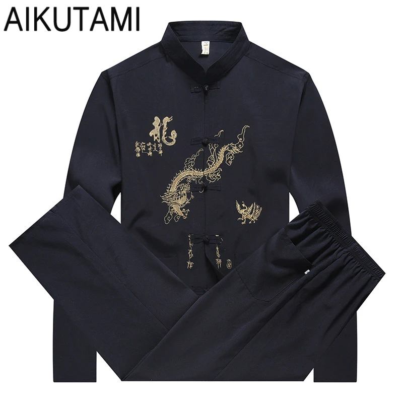 New Martial Arts Wushu Uniforms Men Tang Suit Printed Long Sleeve Pants Chinese Style Stand Collar Martial Arts Sets Clothing
New Martial Arts Wushu Uniforms Men Tang Suit Printed Long Sleeve Pants Chinese Style Stand Collar Martial Arts Sets Clothing