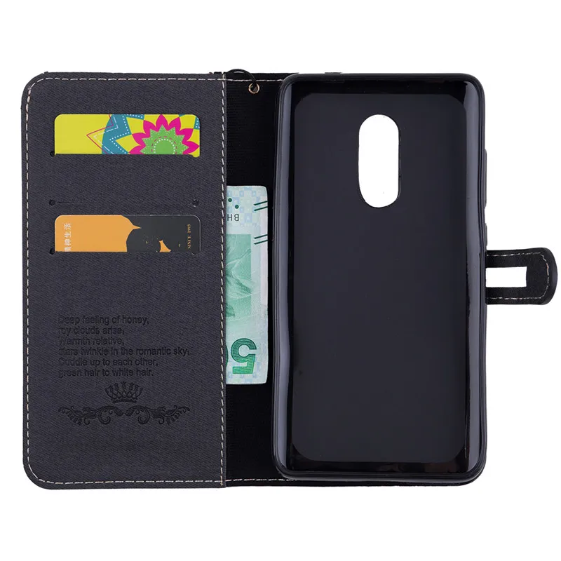 For Coque Xiaomi Redmi 5 Case Cover Luxury Flip Canvas Leather Soft TPU Wallet Phone Cases For Fundas Xiaomi Redmi 5 Plus With lanyard case8