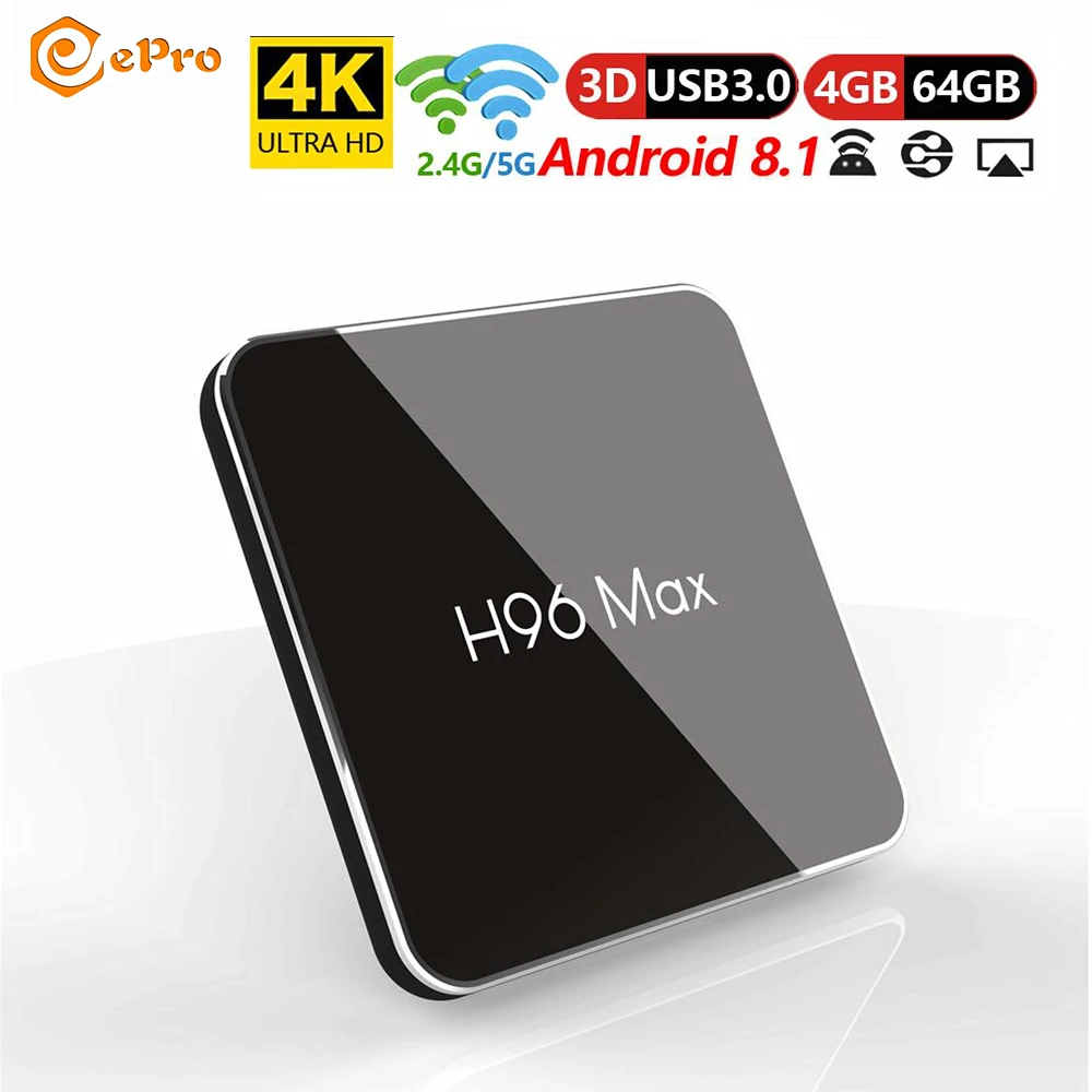 H96 MAX X2 Amlogic S905X2 Quad Core Android 8.1 H96 MAX X2 4GB 64GB Android TV Box H96MAX X2 WIFI 2.4G H.265 Smart TV Box H96MAX
H96 MAX X2 Amlogic S905X2 Quad Core Android 8.1 H96 MAX X2 4GB 64GB Android TV Box H96MAX X2 WIFI 2.4G H.265 Smart TV Box H96MAX