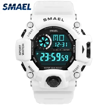 Watch Digital Watches Mens White SMAEL Sports Watch Waterproof Auto Date relogio masculino Clock Army Military Watches Sports
Watch Digital Watches Mens White SMAEL Sports Watch Waterproof Auto Date relogio masculino Clock Army Military Watches Sports