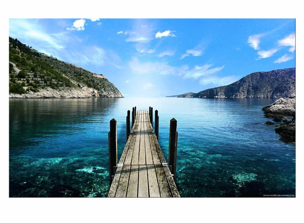 1 Panel Seaview Wooden Walkway Modern Home Wall Decor painting Canvas Art HD Picture Paint on Canvas Prints Framed
1 Panel Seaview Wooden Walkway Modern Home Wall Decor painting Canvas Art HD Picture Paint on Canvas Prints Framed