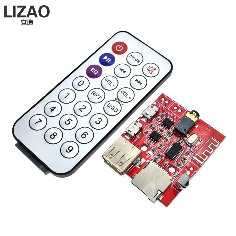 3W Car Bluetooth 4.1 MP3 WAV Decoding Board Speaker Amplifier Audio Receiver Module Support USB/TF/U-DISK/IR Remote Control
3W Car Bluetooth 4.1 MP3 WAV Decoding Board Speaker Amplifier Audio Receiver Module Support USB/TF/U-DISK/IR Remote Control