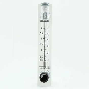 1-11LPM 1/2" BSPT Male Thread PMMA Panel Type Liquid Float Flowmeter Water Flow Meter Rotameter With Control Valve
1-11LPM 1/2" BSPT Male Thread PMMA Panel Type Liquid Float Flowmeter Water Flow Meter Rotameter With Control Valve