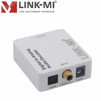 LINK-MI DA01-DC Digital to Analog Audio Decoder 2.0ch Supprot AC-3 DTS Toslink Coaxial 3.5mm Earphone Fiber Optical Decoder
LINK-MI DA01-DC Digital to Analog Audio Decoder 2.0ch Supprot AC-3 DTS Toslink Coaxial 3.5mm Earphone Fiber Optical Decoder