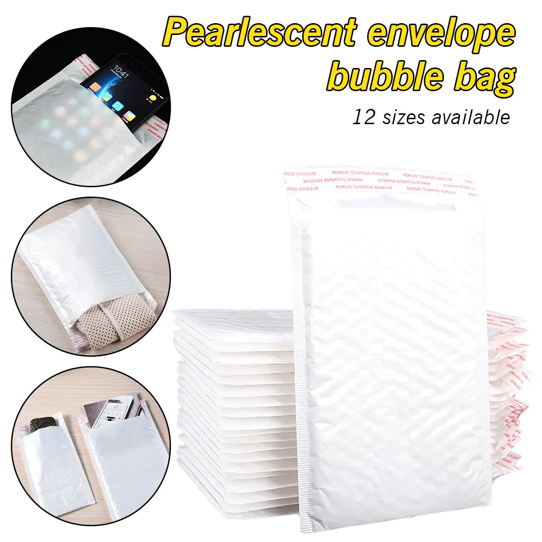10pcs 12 Size White Bubble Mail Envelope Bag Bubble Postage Packing Envelope Packing Transportation Bags
10pcs 12 Size White Bubble Mail Envelope Bag Bubble Postage Packing Envelope Packing Transportation Bags