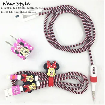 New Cartoon USB Cable Earphone Protector Set with Cable Winder stickers Spiral Cord protector For iphone5 6 6s 7
New Cartoon USB Cable Earphone Protector Set with Cable Winder stickers Spiral Cord protector For iphone5 6 6s 7