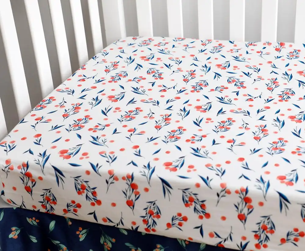 2019 New Arrival Baby Floral Fitted Crib Sheet Girl's Bed 100% Cotton Mattresses fits Standard Crib 28*52*9 inches(White Leaf)
2019 New Arrival Baby Floral Fitted Crib Sheet Girl's Bed 100% Cotton Mattresses fits Standard Crib 28*52*9 inches(White Leaf)