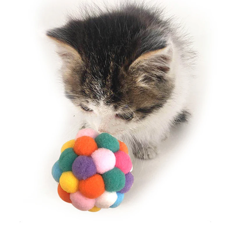 Hot Selling Pet Cat Toy Colorful Handmade Bells Bouncy Ball Built-In Catnip Pet Interactive Toys Pet Supplies Dropshipping
Hot Selling Pet Cat Toy Colorful Handmade Bells Bouncy Ball Built-In Catnip Pet Interactive Toys Pet Supplies Dropshipping