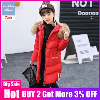 Winter Jacket For Girls 2019 Children's Clothing Winter Fur Coats Girls Warm Hooded Thick Cotton-Padded Long Solid Teenage Coat
Winter Jacket For Girls 2019 Children's Clothing Winter Fur Coats Girls Warm Hooded Thick Cotton-Padded Long Solid Teenage Coat
