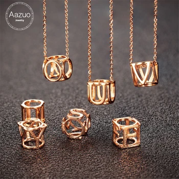 Aazuo 18K Rose Gold None Diamond Lovely 26 3D Letter Free Pendent Necklace gifted for Women Engagement Wedding Link Chain 18Inch
Aazuo 18K Rose Gold None Diamond Lovely 26 3D Letter Free Pendent Necklace gifted for Women Engagement Wedding Link Chain 18Inch