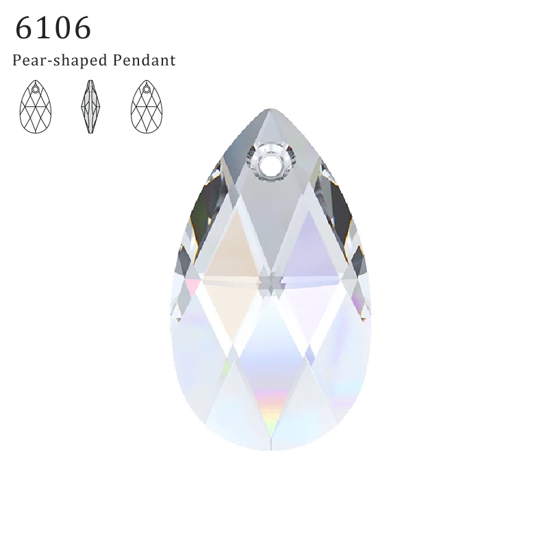 (1 piece) 100% Original crystal from Swarovski 6106 Pear-Shaped pendant from Austria loose beads rhinestone DIY jewelry making
(1 piece) 100% Original crystal from Swarovski 6106 Pear-Shaped pendant from Austria loose beads rhinestone DIY jewelry making