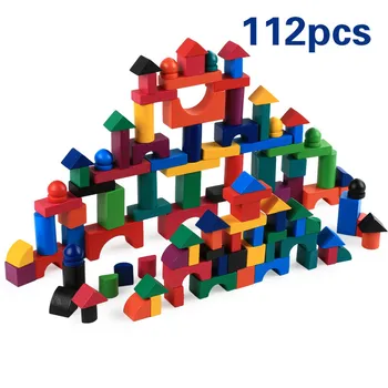 Wooden Colorful Building Blocks for The Age Of 3-6 KidsKindergarten Children Early Childhood Parenting Toys 112pcs/set
Wooden Colorful Building Blocks for The Age Of 3-6 KidsKindergarten Children Early Childhood Parenting Toys 112pcs/set